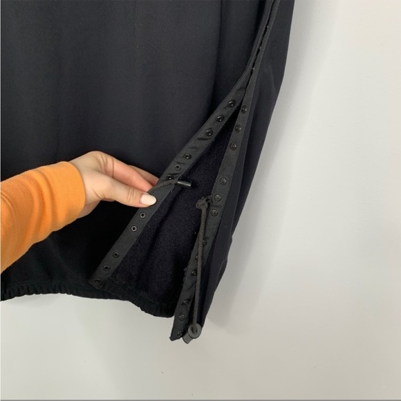 Copines Claudia Strater Maxi Skirt Women's Small Black 40E Fleece Lined Tearaway - Picture 5 of 11